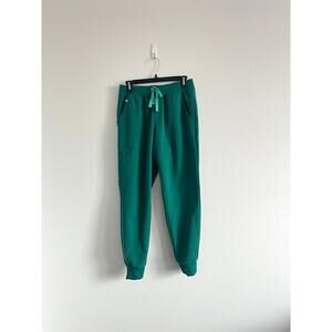 FIGS Teal Green Zamora Jogger Scrub Pants S Utilitarian-Meets-Athleisure Tech